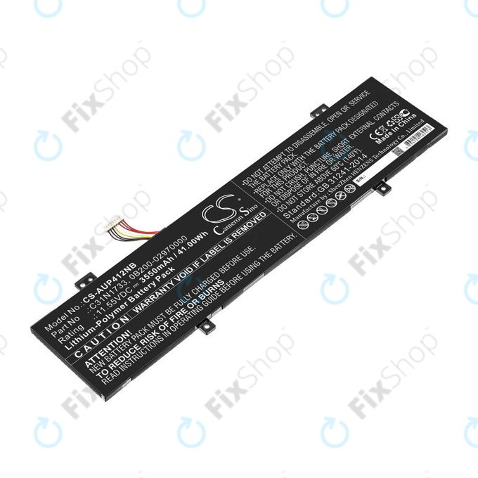Baterija za Asus VivoBook Flip 14 Tp412fa/ua, 3550mAh, Li-Pol, 11.55V, C31N1733, HQ