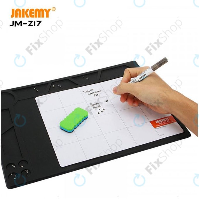 Jakemy JM-Z17 - ESD toplotno odporna silikonska podloga - 36 x 26 cm + magnetna podloga