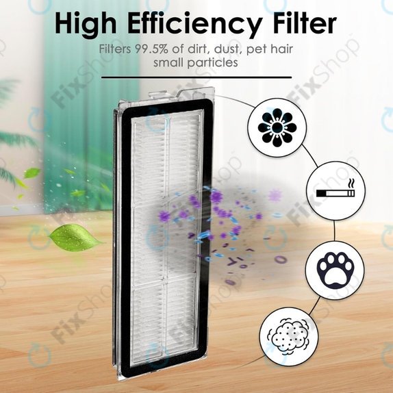 HEPA filter, 2 kos za Xiaomi Roborock Qrevo Curv, Qrevo Edge, Qrevo MaxV, Qrevo Pro, Qrevo Plus, QV-series
