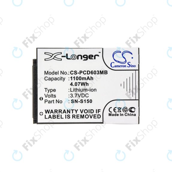 Baterija za Philips SCD 603, 1100mAh, Li-ion, 3.7V, SN-S150, HQ