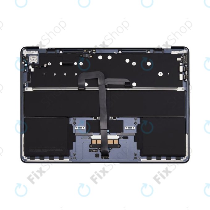 Zgornji okvir tipkovnice za MacBook Air 13", A3113 (2024), US tipkovnico in baterijo, Midnight, 661-40230, Genuine Apple