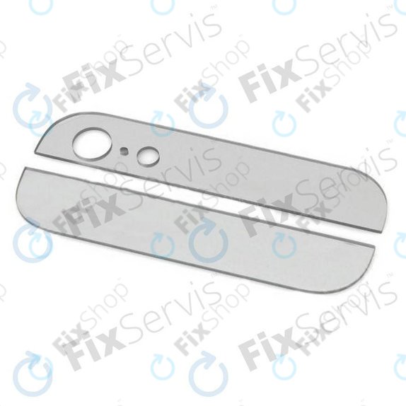 Apple iPhone 5 - zadnje steklene letve (bele)