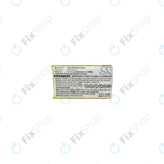 Apple iPod Shuffle (1st Gen) - Baterija 616-0212 250mAh HQ