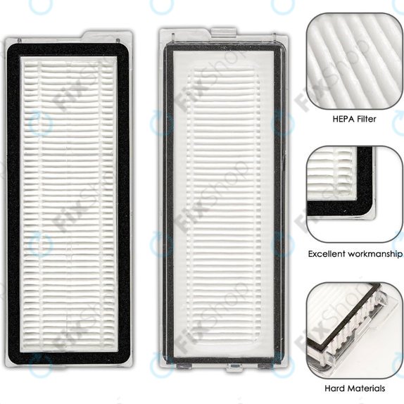 HEPA filter, 2 kos za Xiaomi Roborock Qrevo Curv, Qrevo Edge, Qrevo MaxV, Qrevo Pro, Qrevo Plus, QV-series
