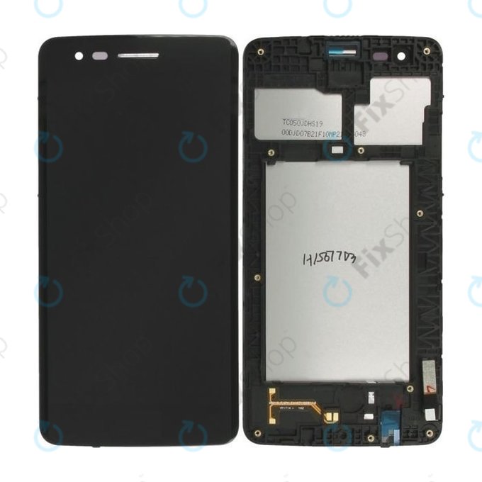 LG K8 M200N (2017) - LCD zaslon + steklo na dotik + okvir (Black) TFT