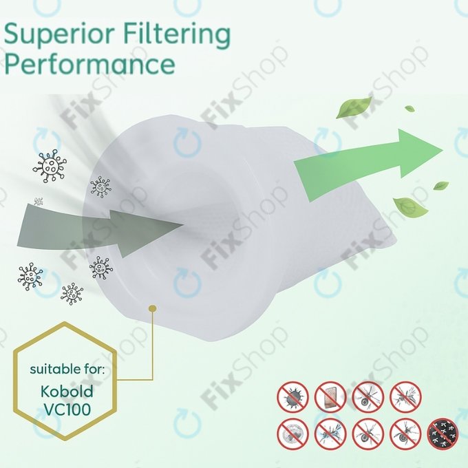 Vorwerk Kobold VC100 - Filter za Prah