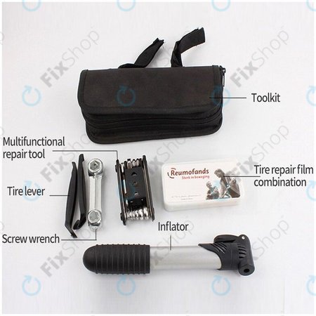 Praktični komplet za popravilo koles in skuterjev 6 v 1