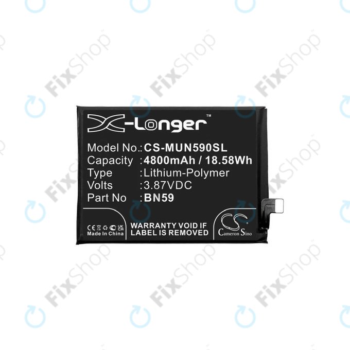 Xiaomi Redmi Note 10 M2101K7AI M2101K7AG, Note 10S M2101K7BG M2101K7BI - Baterija BN59 4800mAh HQ