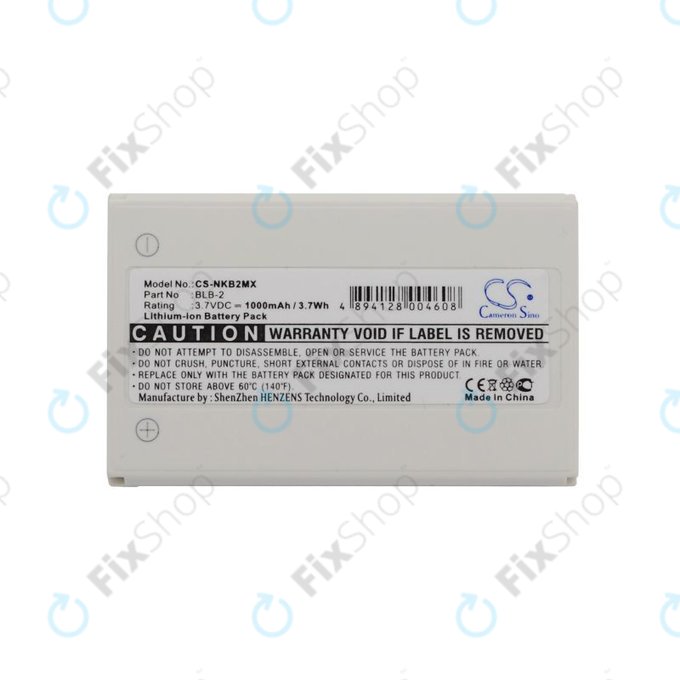 Baterija za Nokia 3610, 6510, 8310, 1000mAh, Li-Ion, 3.7V, BLB-2, HQ