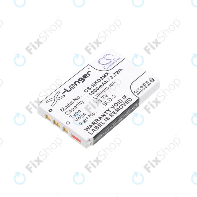Baterija za Nokia 7250i, 6610, 6585, 6560, 6200, 6220, 1000mAh, Li-Ion, 3.7V, BLD-3, HQ