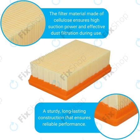 Kärcher WD-series, MV-series, KWD-series - ploščati filter za prah
