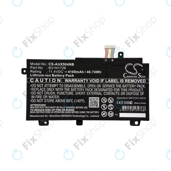 Baterija za Asus TUF 504, 505, 554, 656, FX504, Tuf Gaming A15, 4100mAh, Li-Ion, 11.4V, B31N1726, HQ