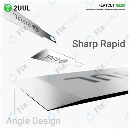 Rezila za odstranjevanje Underfill lepila, ploščat rez, 2UUL DA28, 5 kos/pakiranje
