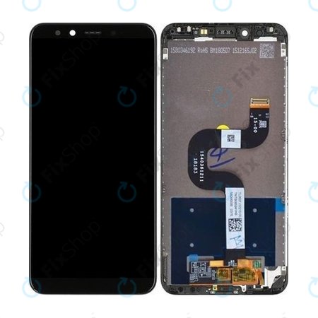 Xiaomi Mi A2 (Mi 6X) - LCD zaslon + steklo na dotik + okvir (Black) TFT