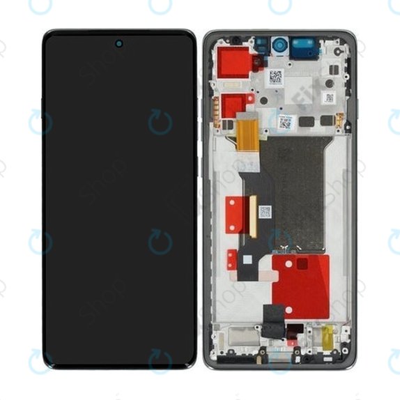 Motorola Edge 60 Pro - LCD zaslon + steklo na dotik + okvir (Shadow) - 5D68C30045 Genuine Service Pack
