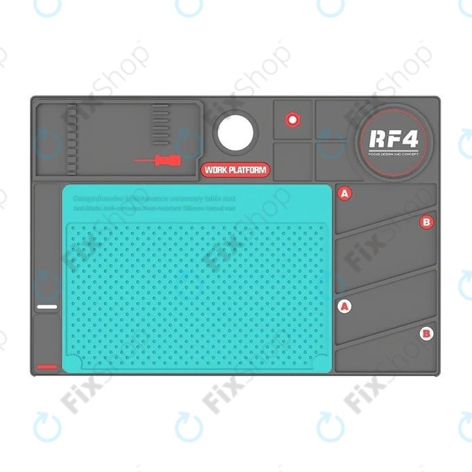 Refox RF4 Work Platform - ESD antistatična, toplotno odporna silikonska podloga