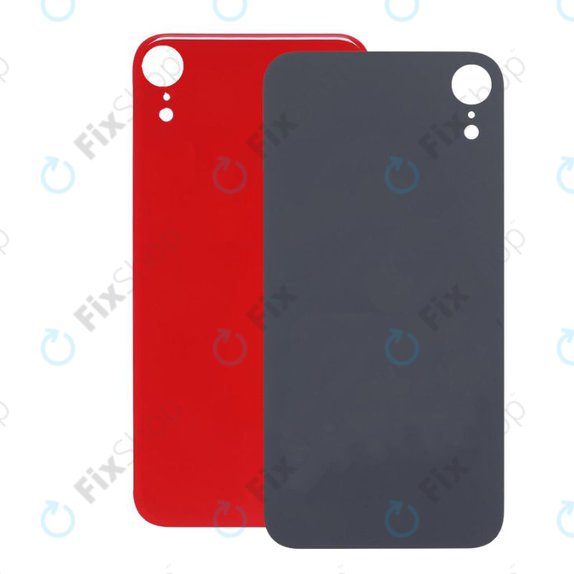 Apple iPhone XR - Steklo zadnjega ohišja s povečano odprtino za kamero (Red)