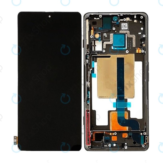 Xiaomi Poco F4 GT 21121210G - LCD zaslon + steklo na dotik + okvir (Stealth Black) - 5600090L1000 Genuine Service Pack