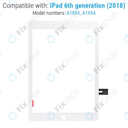 Apple iPad (6th Gen 2018) - Steklo na dotik (White)