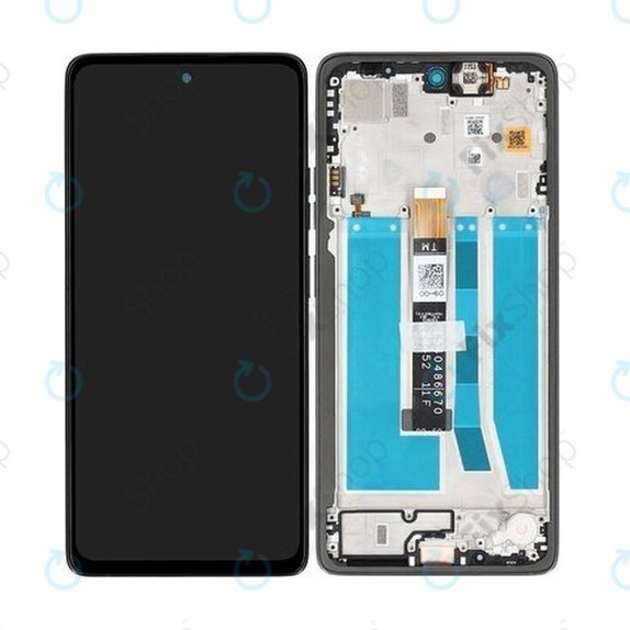 Motorola Moto G75 5G XT2437-2 - LCD zaslon + steklo na dotik + okvir (Black) TFT