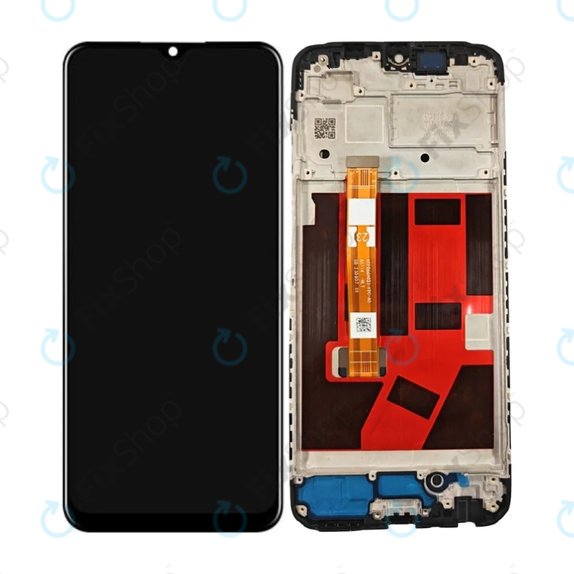 Oppo A38 CPH2579 - LCD zaslon + steklo na dotik + okvir (Glowing Black) TFT