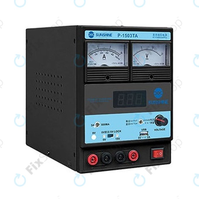 Sunshine P-1503TA - Nastavljiv napajalnik (0-15V, 0-3A)