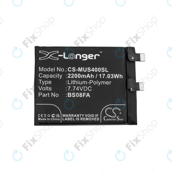 Baterija za Xiaomi Black Shark 4, 2200mAh, Li-Pol, 7.74 V, BS08FA, HQ