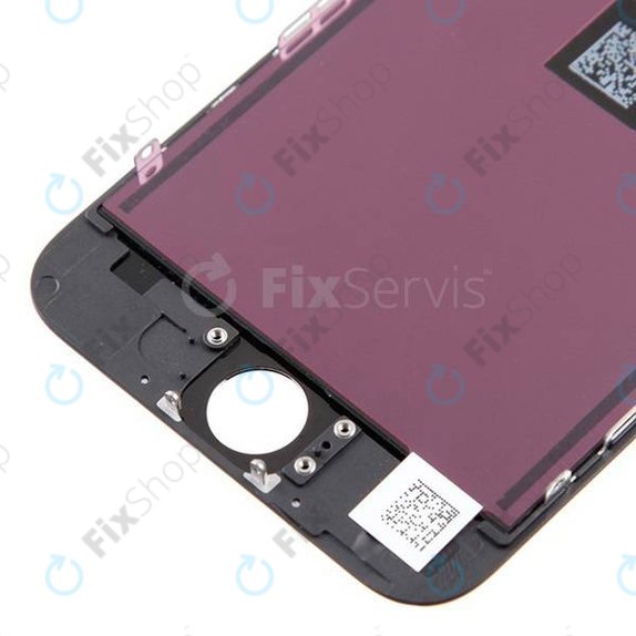 Zaslon za iPhone 6, Black, Steklo na dotik z okvirjem