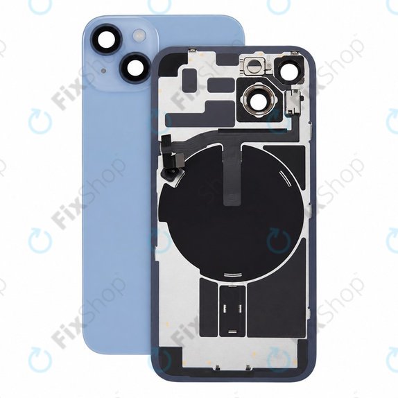 Steklo zadnjega ohišja za iPhone 14, Blue, Pulled A
