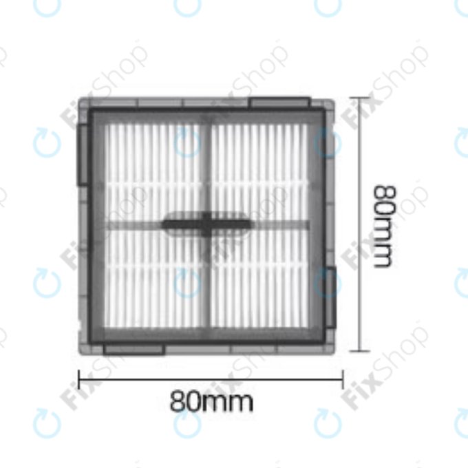 HEPA filter, 2 kos za Xiaomi Roborock Q10-series, S8 Pro, S8 Pro Plus