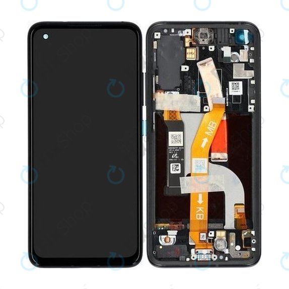 Asus Zenfone 8 ZS590KS - LCD zaslon + steklo na dotik + okvir (Obsidian Black) OLED