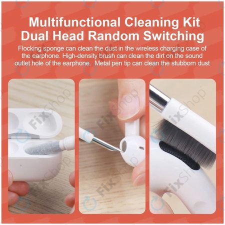 Večnamenska čistilna krtača + čistilno pero + izvleček ključev