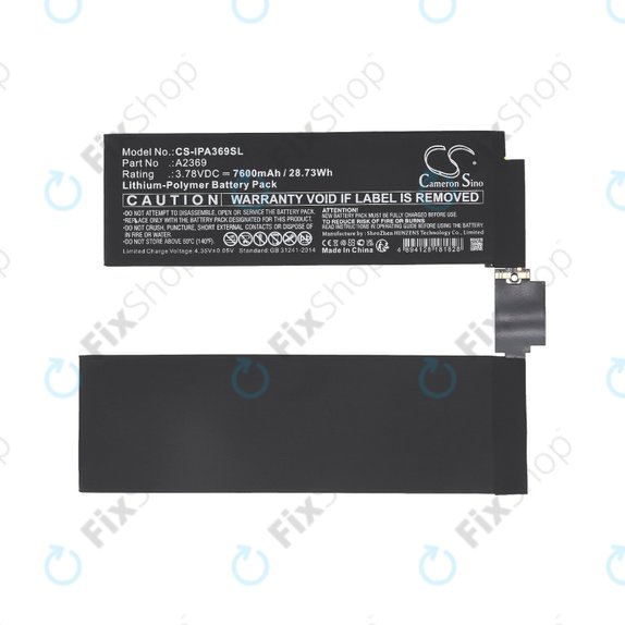 Apple iPad Pro 11.0 (3rd Gen 2021) - Baterija A2369 7600mAh HQ