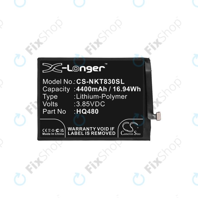 Baterija za Nokia 8.3 2020 5G, 4400mAh, Li-Pol, 3.85V, HQ480, HQ