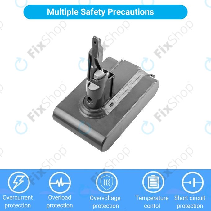 Dyson V7 - Baterija 968670-02, 968670-03 Li-Ion 21.6V 2200mAh