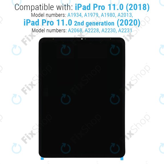 Apple iPad Pro 11.0 (1st Gen 2018, 2nd Gen 2020) - LCD zaslon + steklo na dotik Refurbished