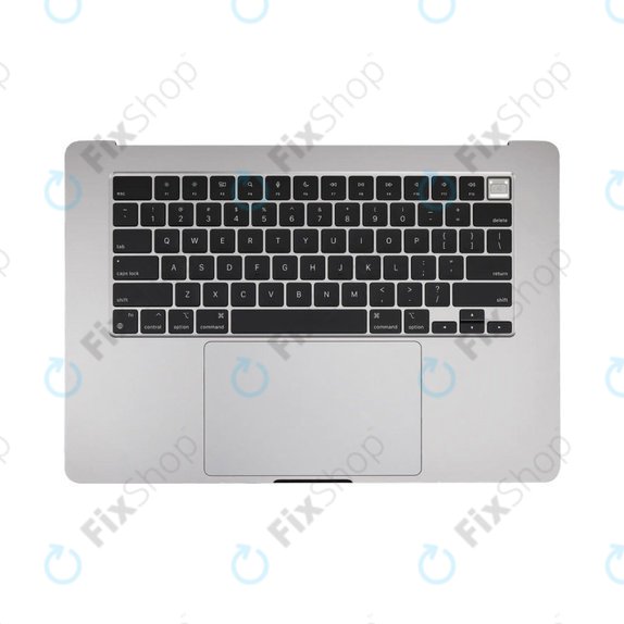 Zgornji okvir tipkovnice za MacBook Air 15", A3114 (2024), US tipkovnico in baterijo, Space Gray, 661-40266, Genuine Apple