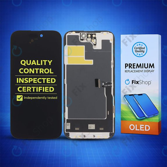 Zaslon Soft OLED za iPhone 14 Pro, Steklo na dotik z okvirjem, DIAGNOSTIC