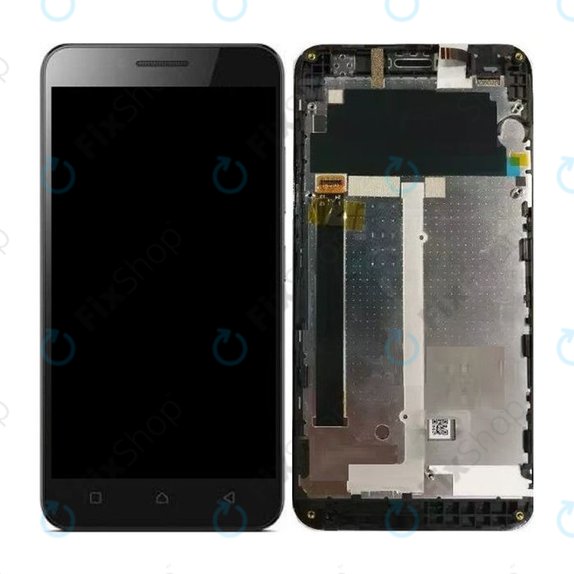 Lenovo VIBE C A2020 - LCD zaslon + steklo na dotik + okvir (Black) TFT
