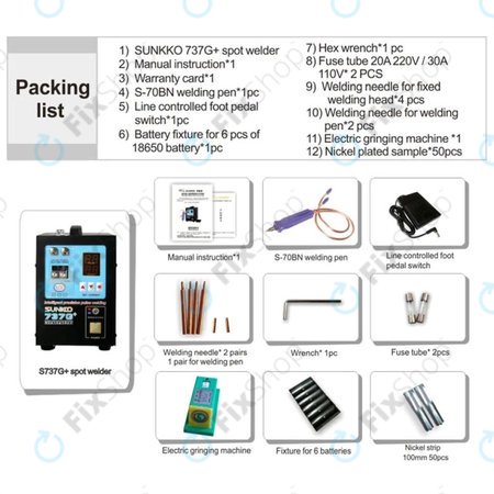 Sunkko 737G+ - Baterijski točkovni varilec (4,3 KW)