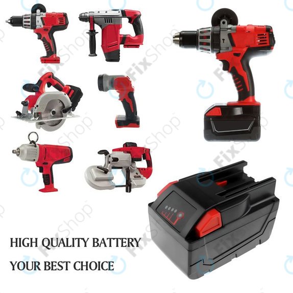 Baterija za Milwaukee HD28 SG, HD28 SX, 6000mAh, Li-Ion, 28V, 0700 956 730, HQ