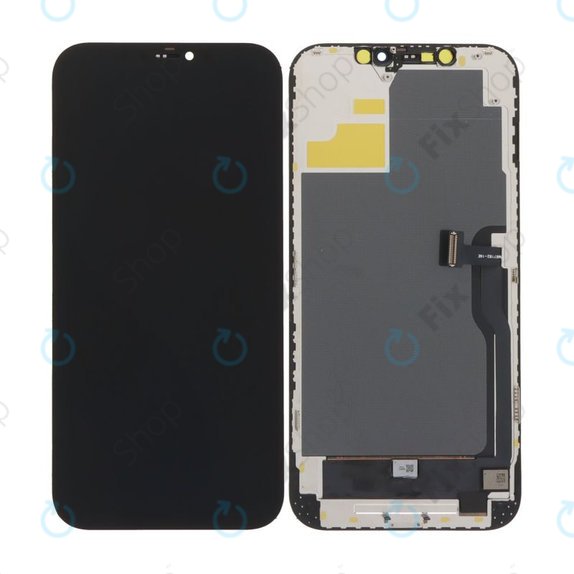 Zaslon Soft OLED za iPhone 12 Pro Max, Steklo na dotik z okvirjem, DIAGNOSTIC