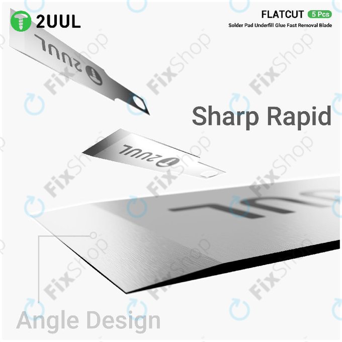 Rezila za odstranjevanje Underfill lepila, ploščat rez, 2UUL DA28, 5 kos/pakiranje