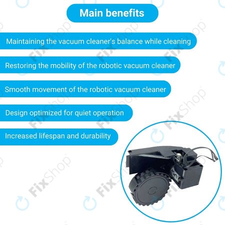 Roidmi EVE Plus - Kolo z Motorjem (Desno) (Črna)