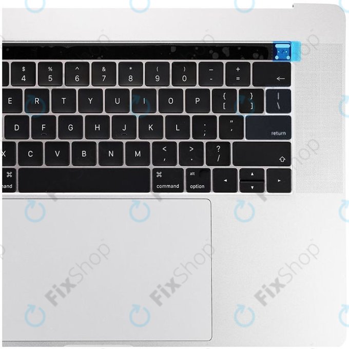 Apple MacBook Pro 15" A1707 (Late 2016 - Mid 2017) - Tipkovnica z zgornjim okvirjem + tipkovnica US + mikrofon + Trackpad + zvočniki (Silver)