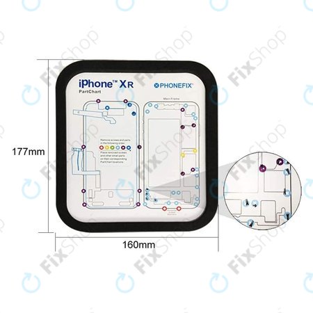 Magnetni organizator z vijaki s shemo (iPhone 6 - 11 Pro Max)