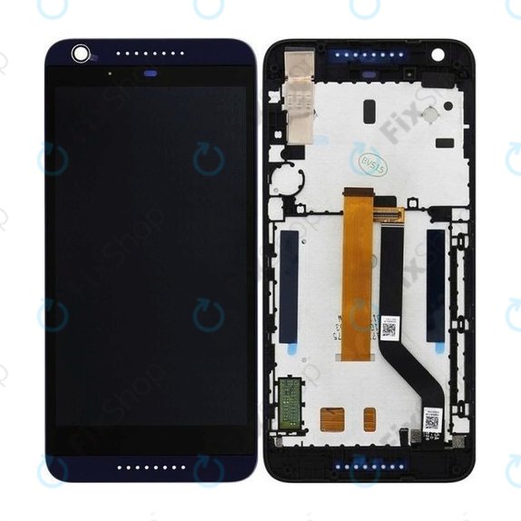 HTC Desire 626G Dual SIM - LCD zaslon + steklo na dotik + okvir (Navy Blue) TFT