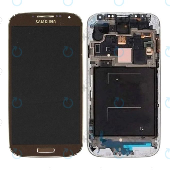 Samsung Galaxy S4 i9506 LTE - LCD zaslon + steklo na dotik + okvir (Brown) - GH97-15202E Genuine Service Pack