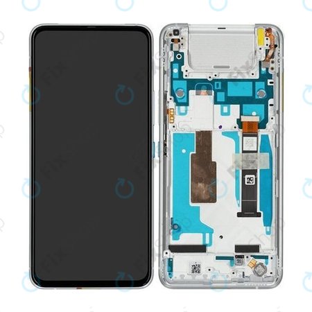 Asus Zenfone 8 Flip ZS672KS - LCD zaslon + steklo na dotik + okvir (Glacier Silver) - 90AI0042-R20010 Genuine Service Pack