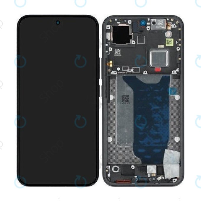 Zaslon za Xiaomi 15T Pro 5G, Black, Steklo na dotik z okvirjem, 5600040O12U00, Genuine Service Pack